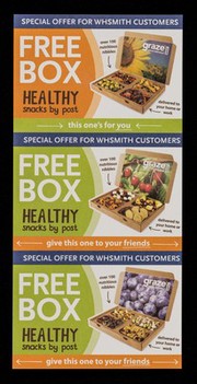 Free box : healthy snacks by post / graze.com.