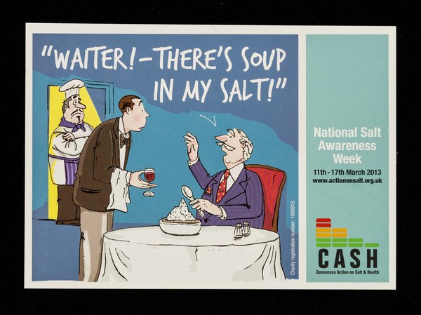 "Waiter! There's soup in my salt!" : National Salt Awareness Week, 11th-17th March 2013 / CASH.