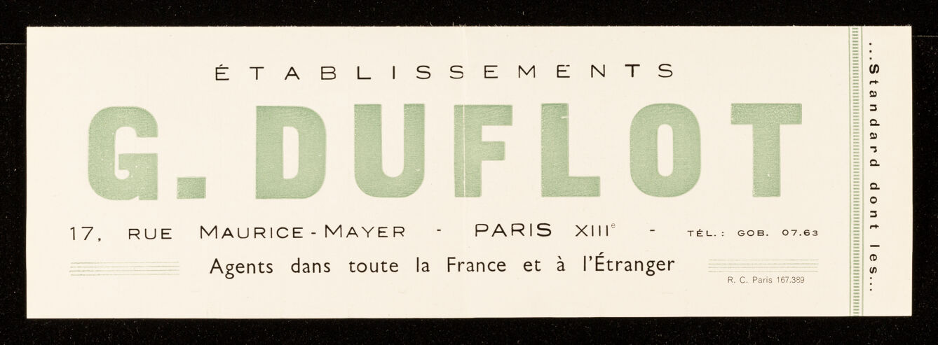 Ondes courtes. Notice 110 / Établissements G. Duflot.