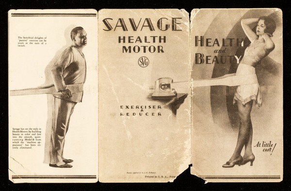 Health & beauty at little cost : Savage health motor : exerciser & reducer / Savage Arms Corporation.