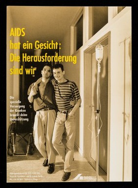 AIDS hat ein Gesicht : die Herausforderung sind wir / Deutsche AIDS-Hilfe ; Foto Ingo Taubhorn.