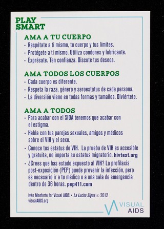 Play smart / Visual AIDS ; Iván Monforte.