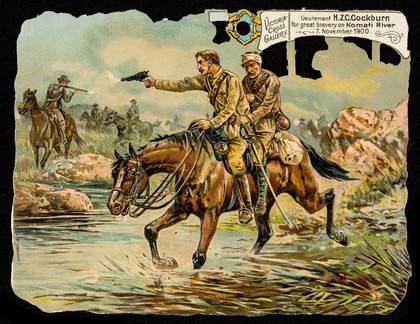 Victoria cross gallery : Lieutenant H.Z.C. Cockburn for great bravery on Komati River, 7 November 1900.