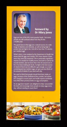 The good egg : unscrambling the facts / British Egg Information Service ; foreword by Dr. Hilary Jones.