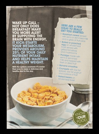 Breakfast facts : breakfast might get overlooked in the early morning rush, but stopping to enjoy a bowl of cereal or a round of toast pays dividends later.