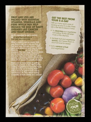 Fruit & vegetable facts : eating more fruit and veg is important for us all, but how many of us actually manage to eat 5-a-day?
