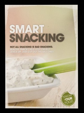 Smart snacking : not all snacking is bad snacking : Healthy snacks help keep energy levels up : Just cut out the bad ones.