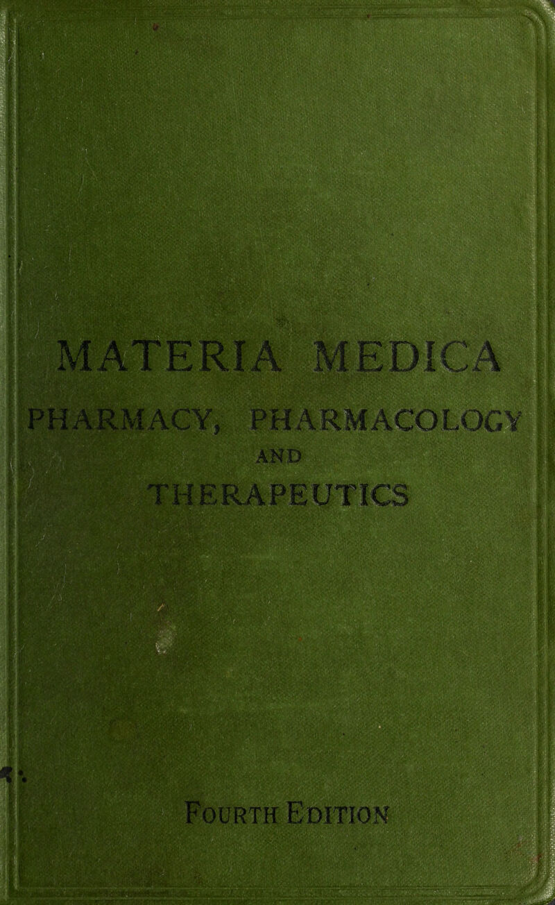 •'V, PHARMAC:OLOGV AND jrT/Ar>T?,UTICS Fourth Edition