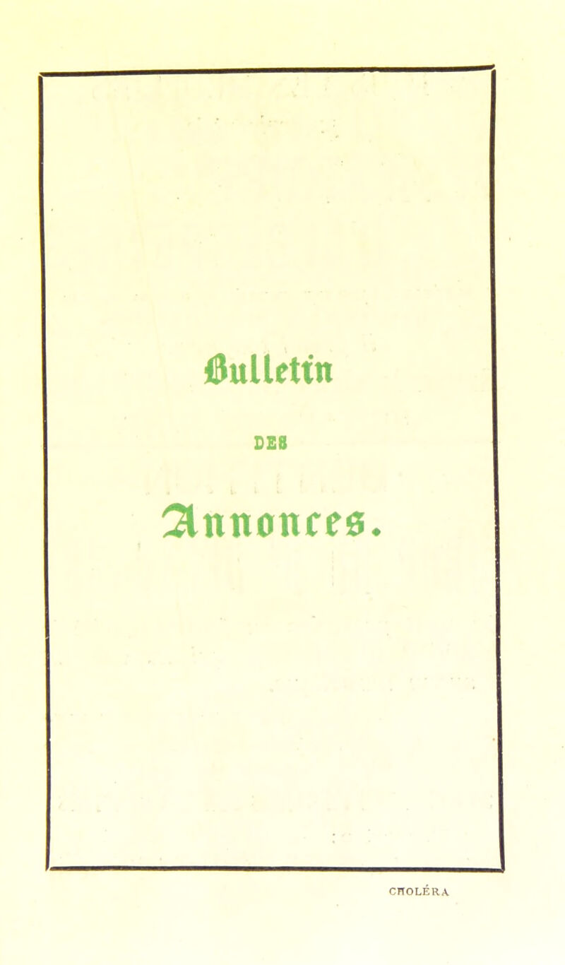 bulletin DES