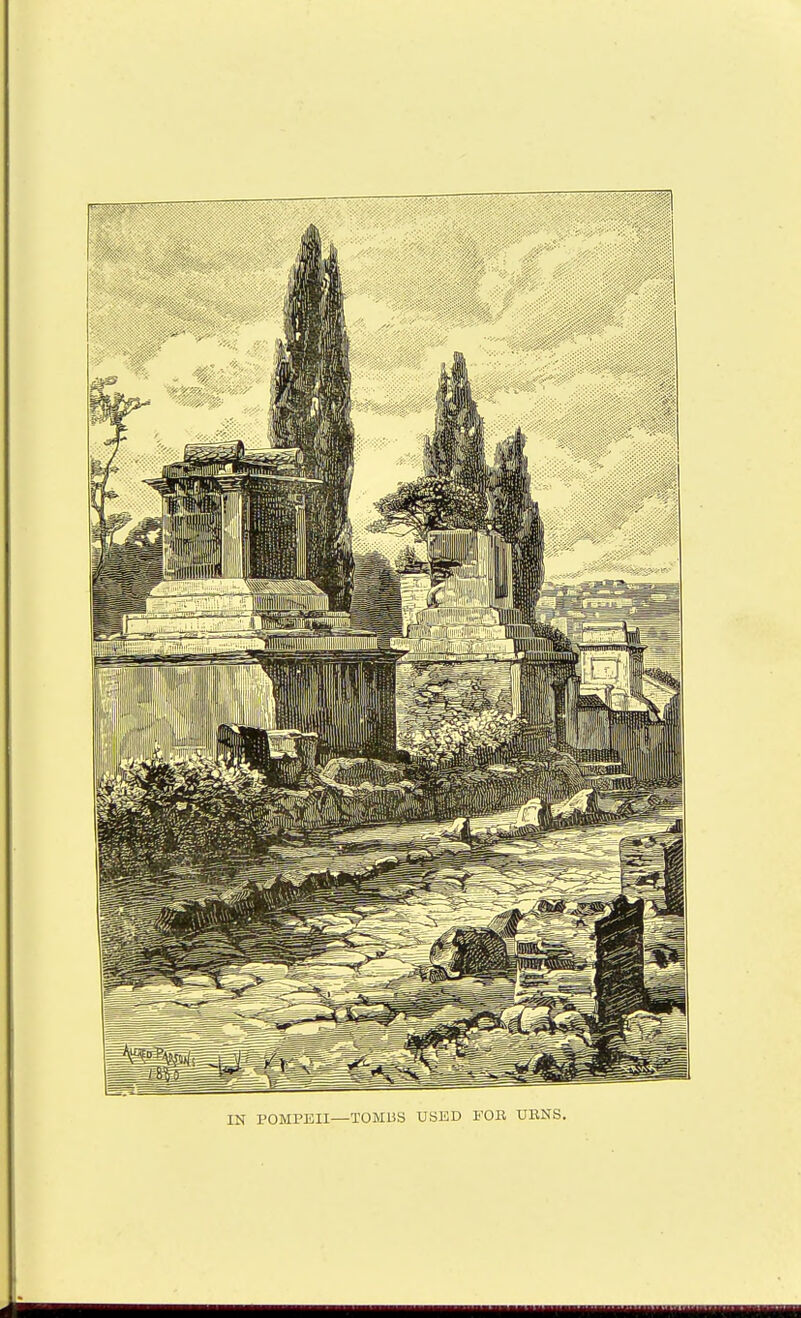IN POMPEII—TOMBS USED FOB UENS.
