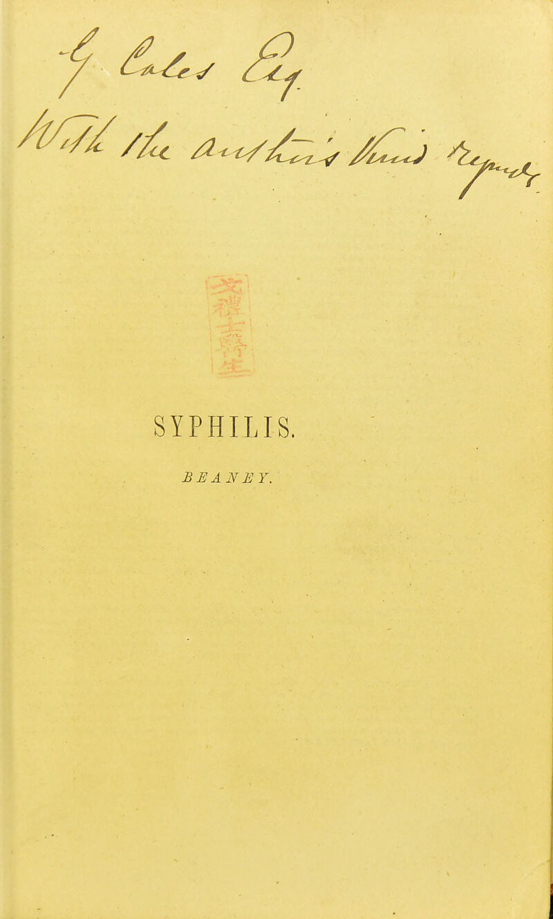 SYPHILIS. BEANEY.