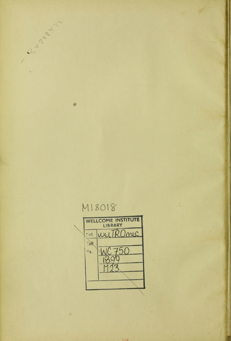 WELLCOME INSTITUTE LIBRARY Mùl^O ... \ \ IO