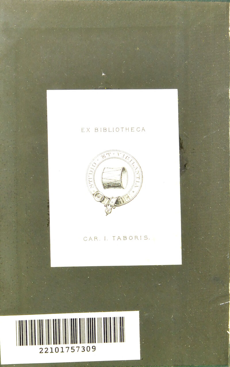 EX BIBLIOTHECA CAR I. TABORI S.