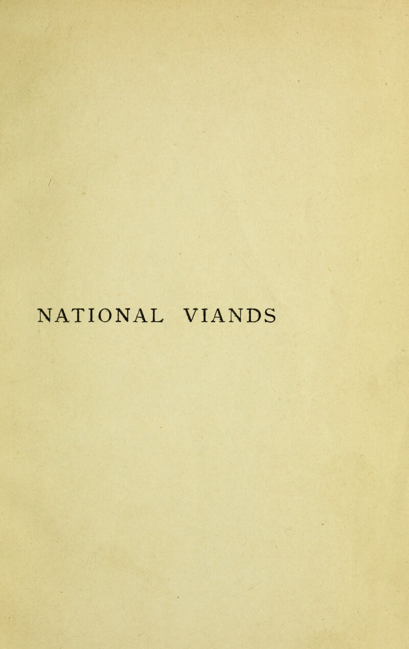 NATIONAL VIANDS