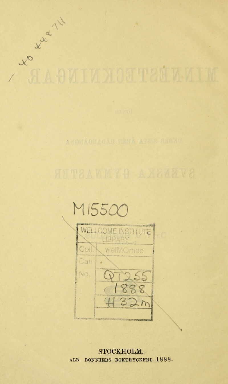 i 1 l STOCKHOLM. ALB. BONNIEKS BOKTRYCKEKI 1