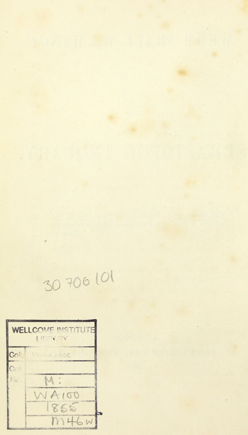 WELLCOME l^'STITUTE r: W A(cro