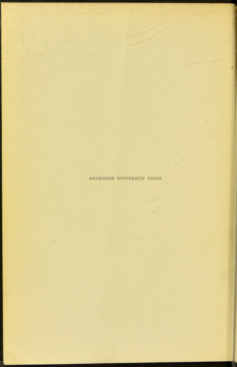 ABERDEEN UNIVEBSITY PBESS