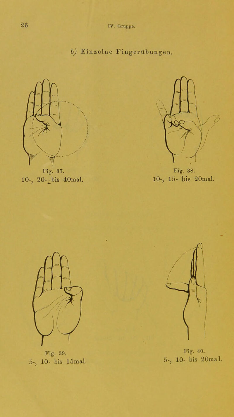 h) Einzelne Fingerübungen,