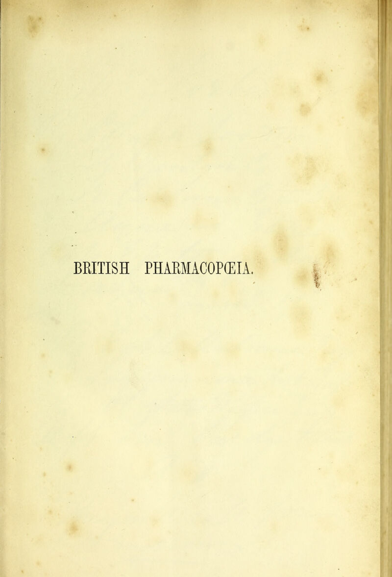 BRITISH PHARMACOPOEIA,