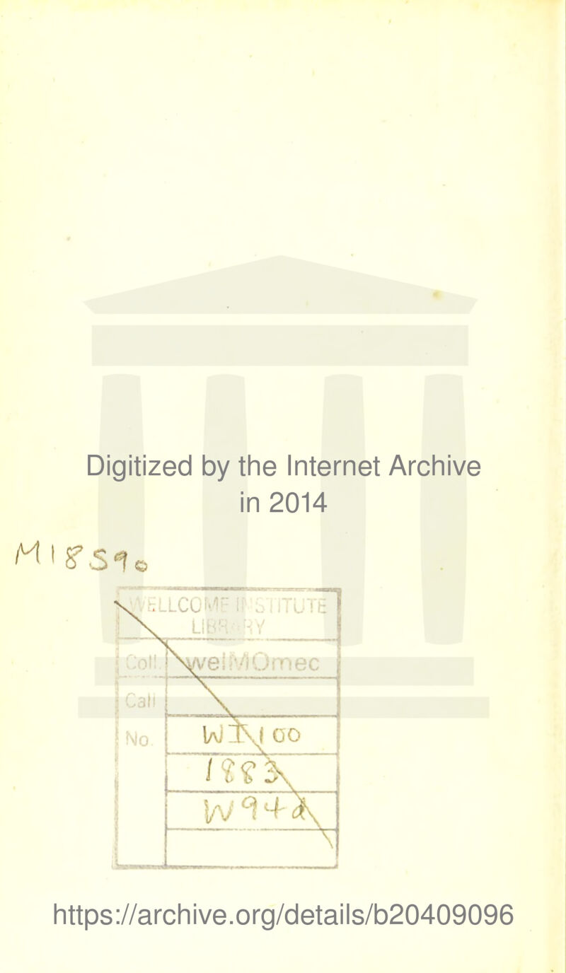 Digitized by the Internet Archive in 2014 1 can No. , .11 lAjl\f 00 \ https://archive.org/details/b20409096