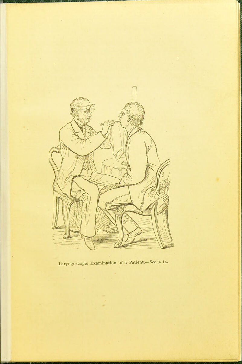 Laryngoscopic Examination of a Patient.—<See p.