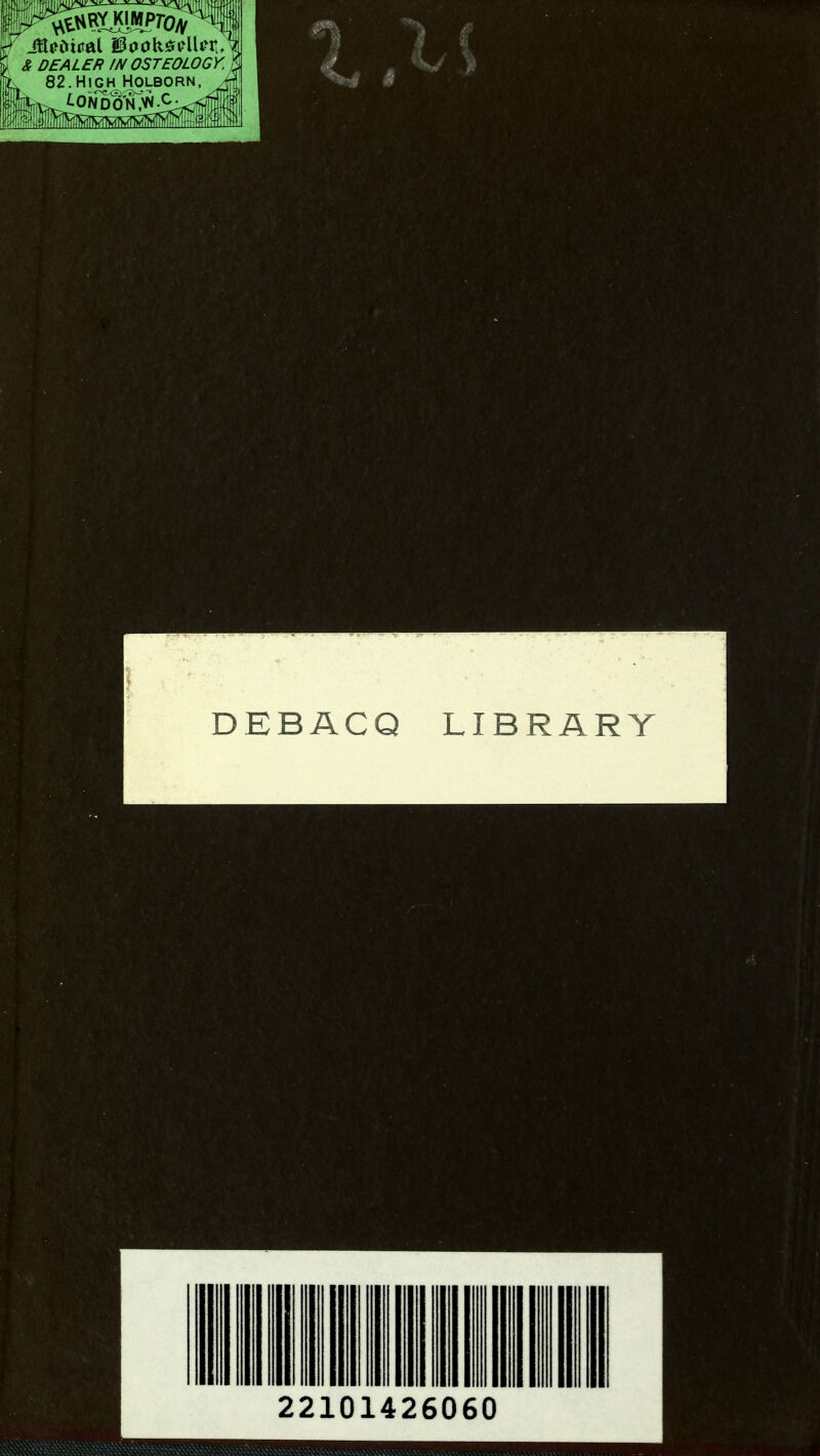 DEALER IN OSTEOLOGY. 82.High Holborn,