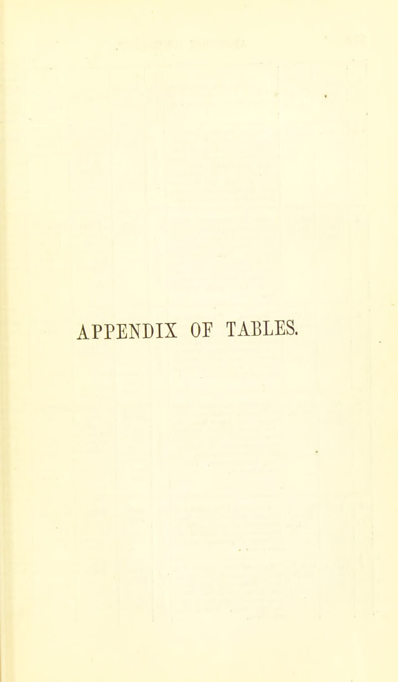 APPENDIX OP TABLES.