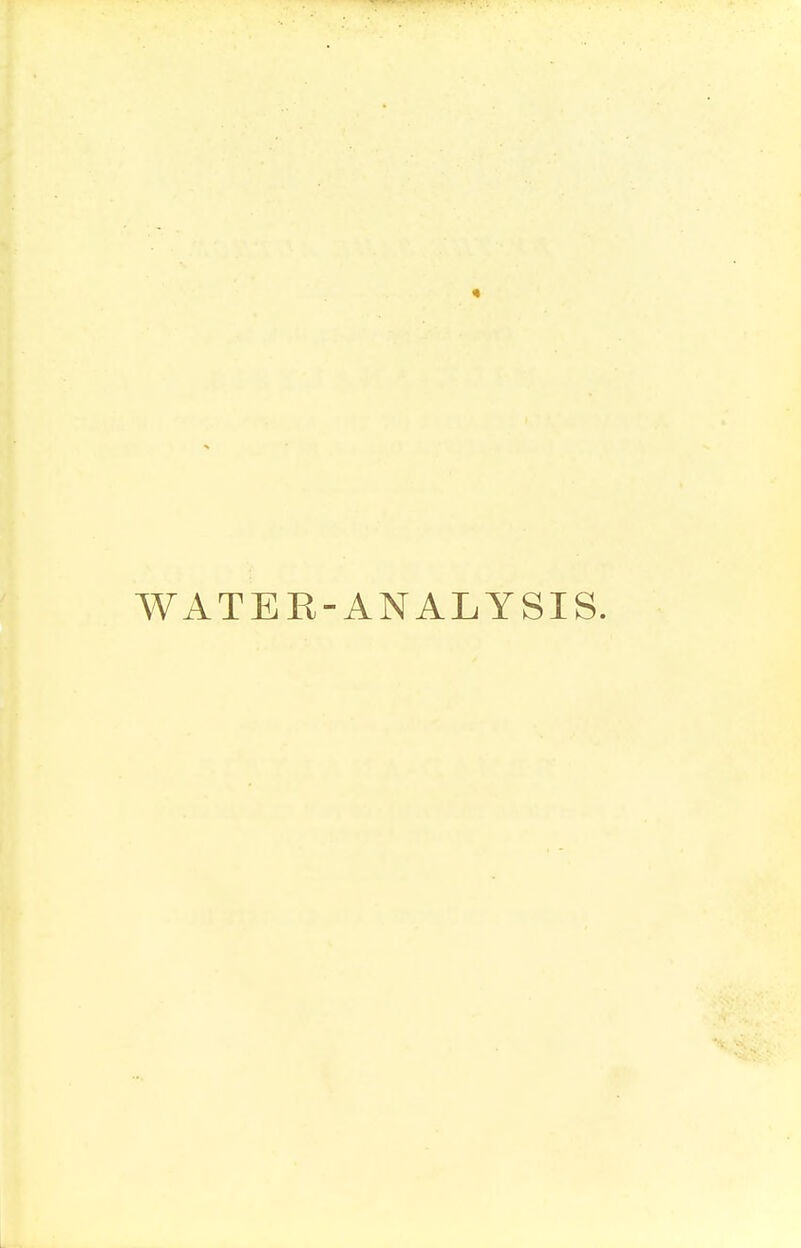 WATER-ANALYSIS.