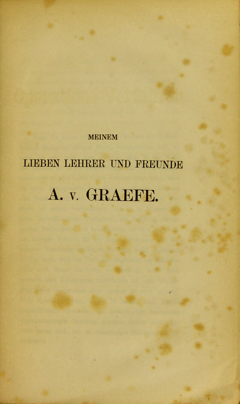 MEINEM LIEBEN LEHRER TOD FREUNDE