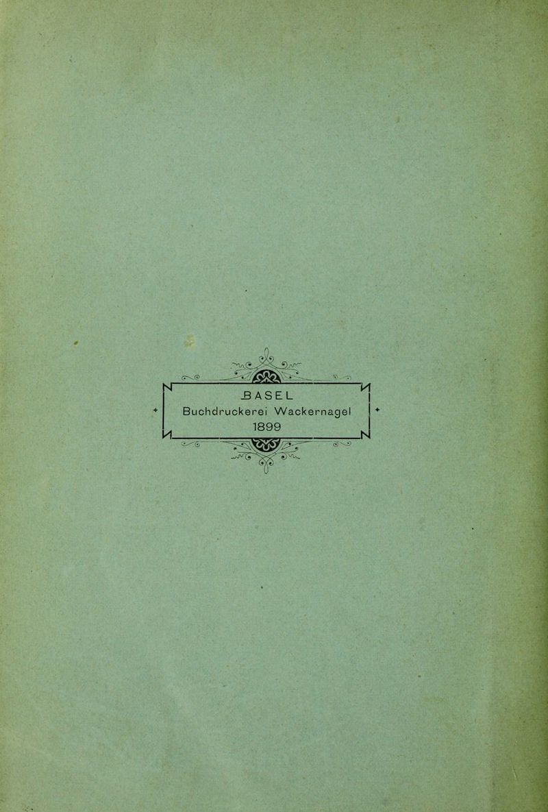 H BASEL Buchdruckerei Wackernage