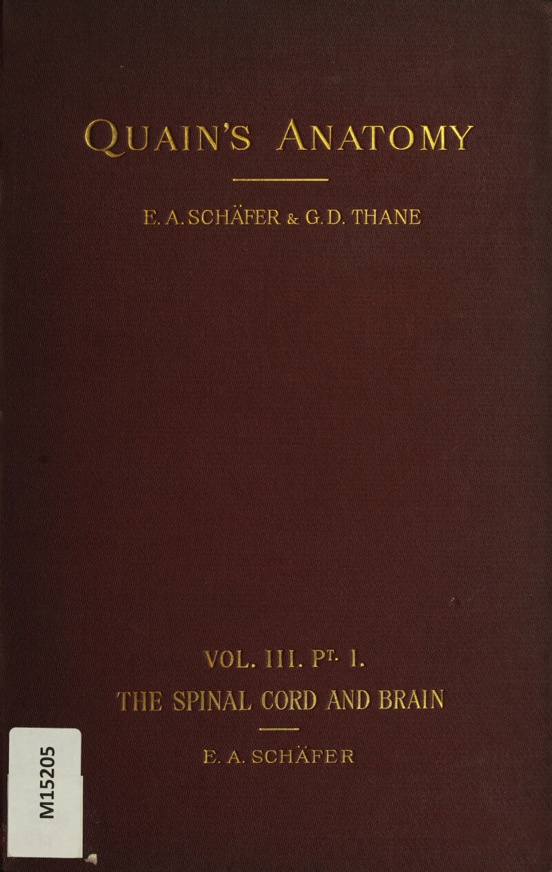 M15205 E. A. SCHAFER &amp; G.D. THANE E. A. SCHAFER