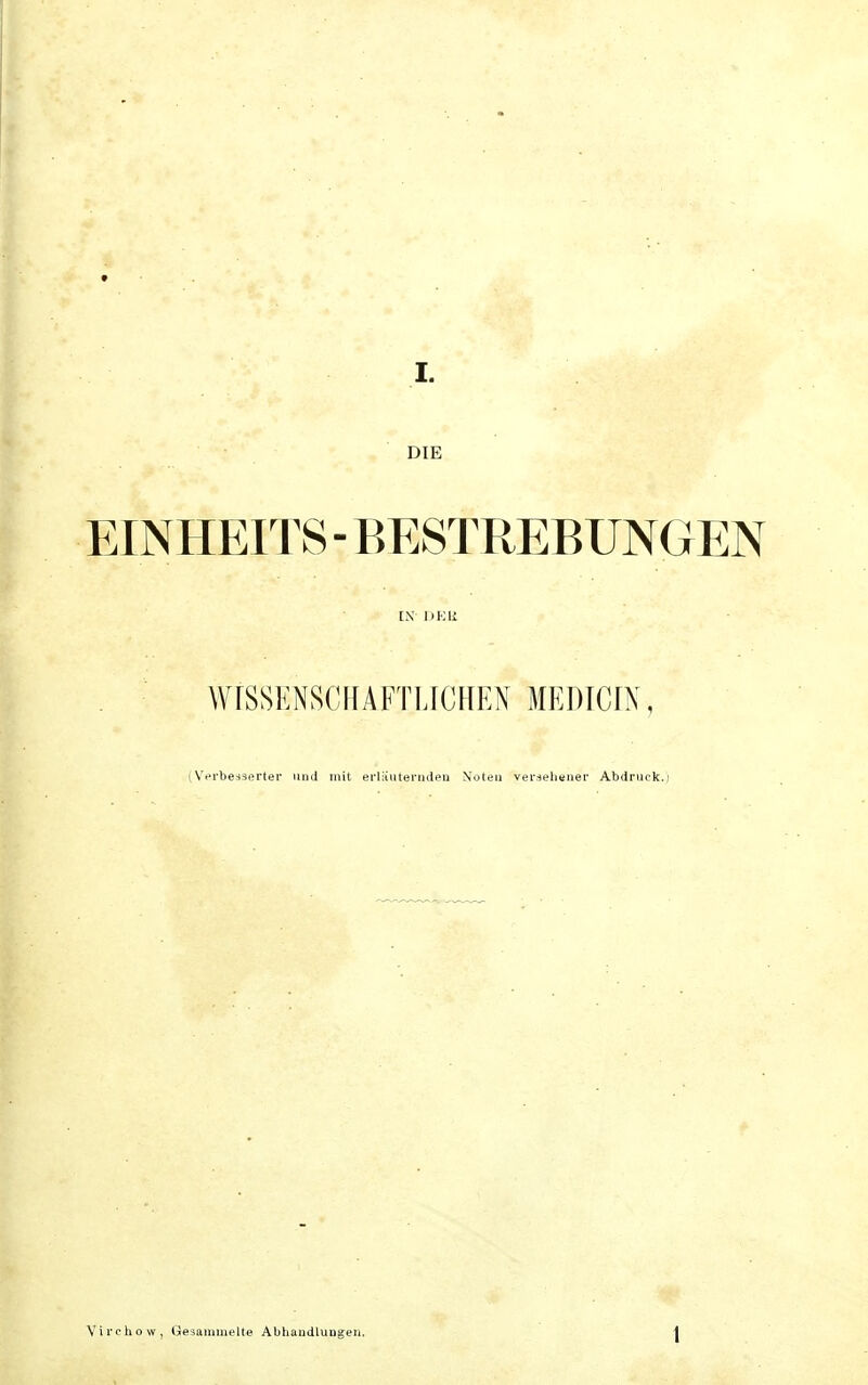 DIE KI MI KITS - BESTREBUNGEN IX DHU WISSENSCHAFTLICHEN MEDICIN, (Verbesserter und mit erläuternden Noten Versehener Abdruck.}