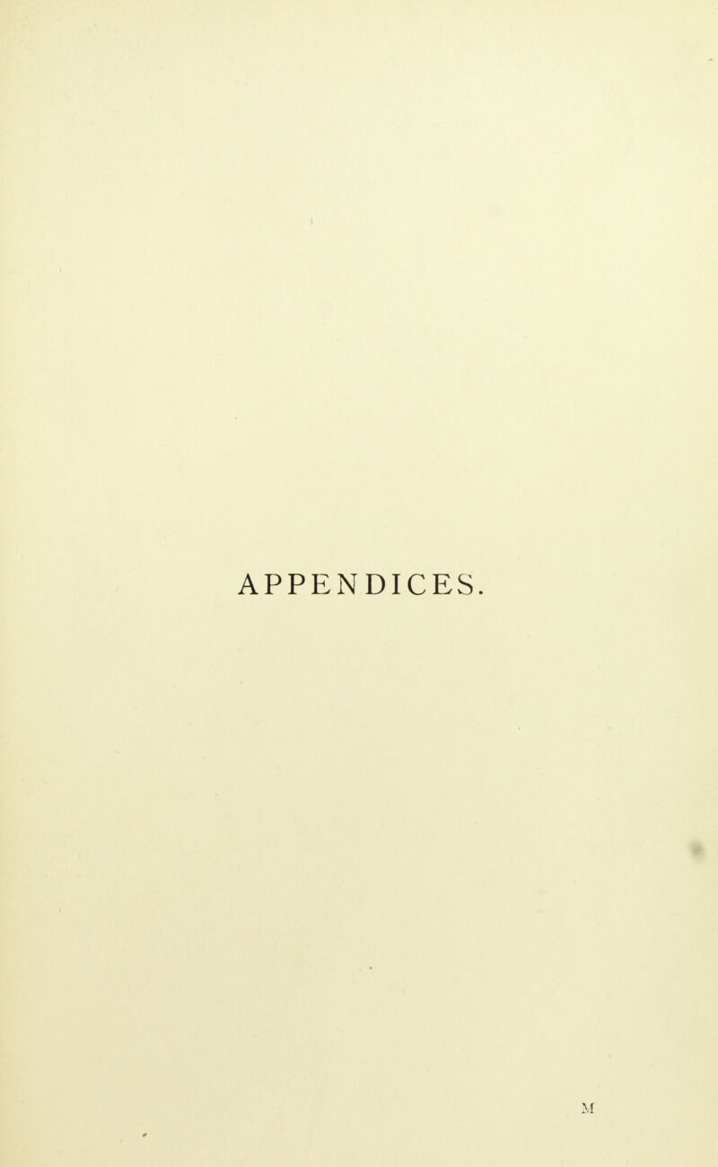 APPENDICES. M