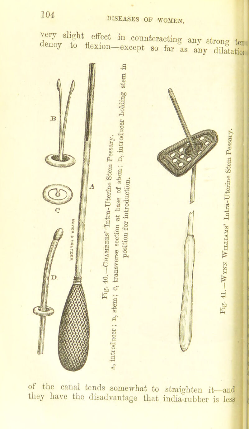 DISEASES OF WOMEN. dencvSl|htfleffeCt iD C0Unteract-S any strong teB dency to flexion-except so far as any dilatatio O o CO -r^ s •- 2 * § CO ^ OS p d K CI O o & 9 o o CO © o £ & n H o o tab a 5 -a o of the canal tends somewhat to straighten it—and! they have the disadvantage that india-rubber is less
