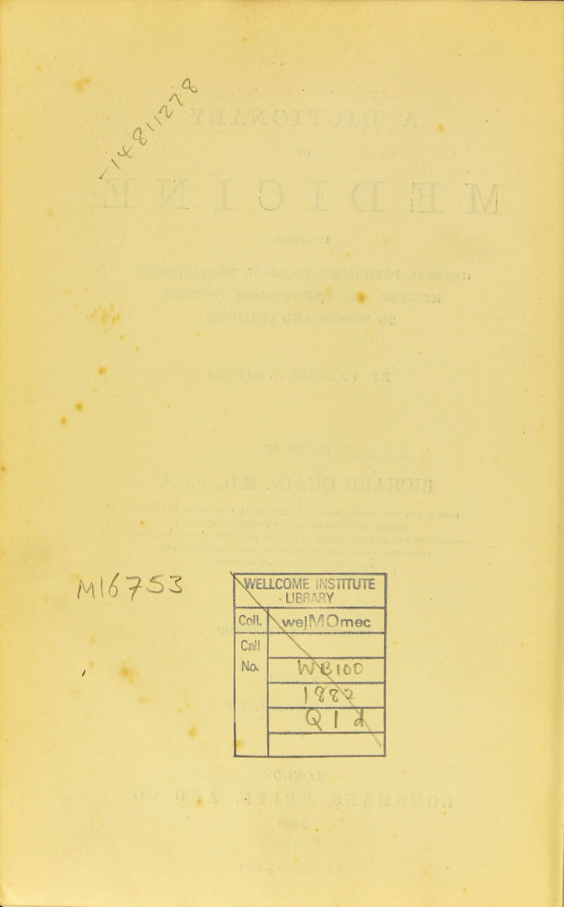 4> A. \ \ SWE11C0ME iNSTTTUTE \ -UEFVY Coll. \welMOmec ClU No. <*1 a