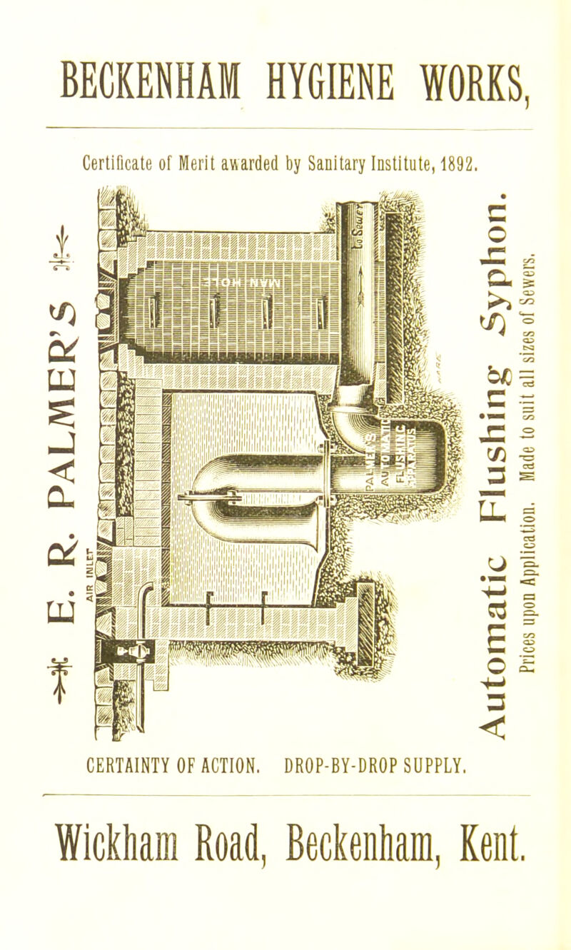 BECKENHAM HYGIENE WORKS, WickMiii Road, Beckenham, Kent,