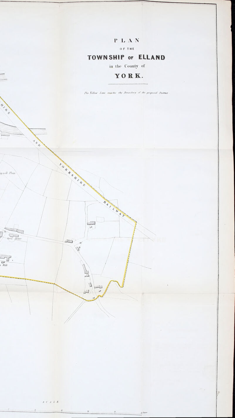 FLAN O F T H E iji llie Couaty of YORK. Yelloi^ Lui^ mw/cs- the Boii/uffyy <>/' /Jir. proposed /)Ls&tc6.
