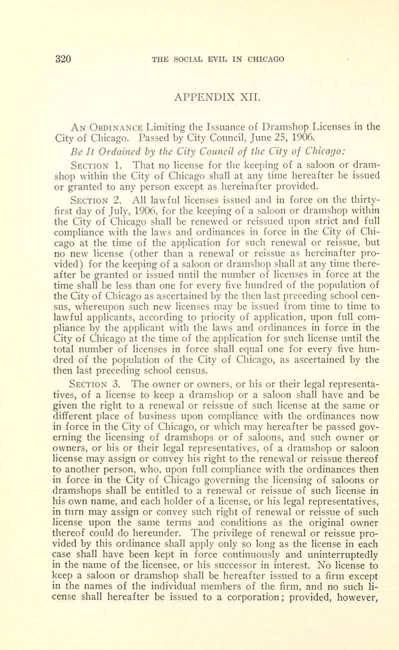 address of the person for whom prescribed, and the date the same shall have been filled, and shall be permanently retained on file by the person, firm or corporation, where the same shall have been filled, and it shall be filled but once, and of it no copy shall be taken by any person, and the original shall at all times be open to the inspection of the prescriber, to the state board of pharmacy, and all officers of the law; except, how- ever, that such cocaine, alpha or beta eucaine, or any salt, or any com- pound or any derivative of the foregoing substances, or any prepara- tion or compound containing any of the foregoing substances, or any of their salts or compounds, or derivatives, may lawfully be sold at wholesale upon the written order of a licensed pharmacist, or licensed druggist, duly registered practicing physician, licensed veterinarian, or licensed dentist, provided, that the wholesale dealer shall affix or cause to be affixed to the bottle, box, vessel or package, containing the article sold, and upon the outside wrapper of the package as originally put up, a label distinctly displaying the name and the quantity of co- caine, alpha or beta eucaine, or any salt or compound, or^ derivative or any of the foregoing substances, sold, and the word poison, with the name and place of business of the seller, all printed in red ink; and provided, also, that the wholesale dealer shall, before delivering any of the articles, make or cause to be made in a book kept for the pur- pose, an entry of the sale thereof, stating the date of sale, the quantity, name and form in which sold, the name and address of the purchaser, and the name of the person by whom the entry is made; and the paid book shall be always open for the inspection by the proper authorities of the law, and shall be preserved for at least five years after the date of the last entry made therein. (As amended by act approved and in force January 17, 1908. See People v. Zito, 237 III, 434.) Section 32B. When Unlawful for Physician to Prescribe. (14b.) It shall be unlawful for any duly registered physician or other person, to prescribe, sell or offer for sale, dispense or give away co- caine, alpha or beta eucaine, or any salt or compound or derivative of the foregoing substances, or any of their salts or compounds or deriva- tives, or preparation or compound containing any of the foregoing sub- stances, to any person addicted to the habitual use of cocaine, alpha or beta eucaine, or any salt or compound or derivative, of the foregoing substances in any form. (As amended by act approved and in force January 17, 1908.) Section 32C. Penalty. Any person violating any of the provi- sions of the foregoing sections 14a and 14b shall be guilty of a mis- demeanor, and for the first offense shall be fined not more than one thousand ($1,000) dollars, or imprisoned in the county jail not more than one year, or both, and for each succeeding offense fined not less than two hundred ($200) dollars, nor more than one thousand ($1,000) dollars, or imprisoned not less than three months nor more than twelve months in the county jail, or both, and if the person so offending shall have a license as a physician, dentist or pharmacist, such license shall be revoked; and the prosecution for the violation of the foregoing