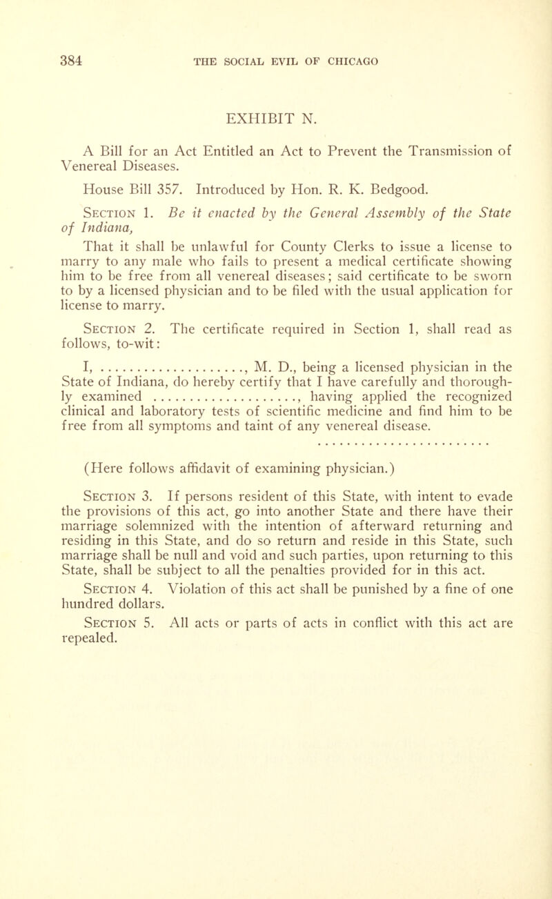 EXHIBIT J. Copy of actual Letter from man whom we will call C, instruct- ing agent, whom we will call A to continue transaction with procurer, whom we will call B for the purchase of women. HOTEL BROADWAY AND STREET, NEW YORK. October 17, 1910. Mr. A., Gen. Del. Chicago. Dear : I am busy on a deal here and probably will have to stay here for a cupple weeks yet. I wish you would see that friend of yours, the one that you spoke about to me and get from him how much it will cost to get what I want over there, send me the prices, etc. and if I cannot do any better here I will ask you to handle the deal you know what I want and if as you say your friend has been in business all over the country he also will know what to look for. If I can get them in Chicago it will save me a cupple of hundred in fares alone. Do that as soon as you can as I dont want to waste to much time in going back to Shanghai. Write soon as you can. Your friend, EXHIBIT K. Copy of a telegram supposed to have been received from C in New York to A in Chicago, instructing him to get women through B for his house in China. THE WESTERN UNION TELEGRAPH CO. RECEIVED AT Station., 9 gy h i8 paid, New York. A House, Chicago. You know what I want. See your friend, get prices and number I can get. Will forward money to the Company of^ Illinois. C