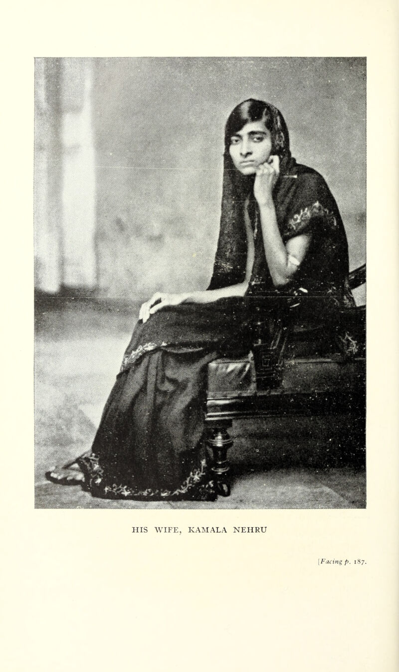 HIS WIFE, ICAMALA NEHRU