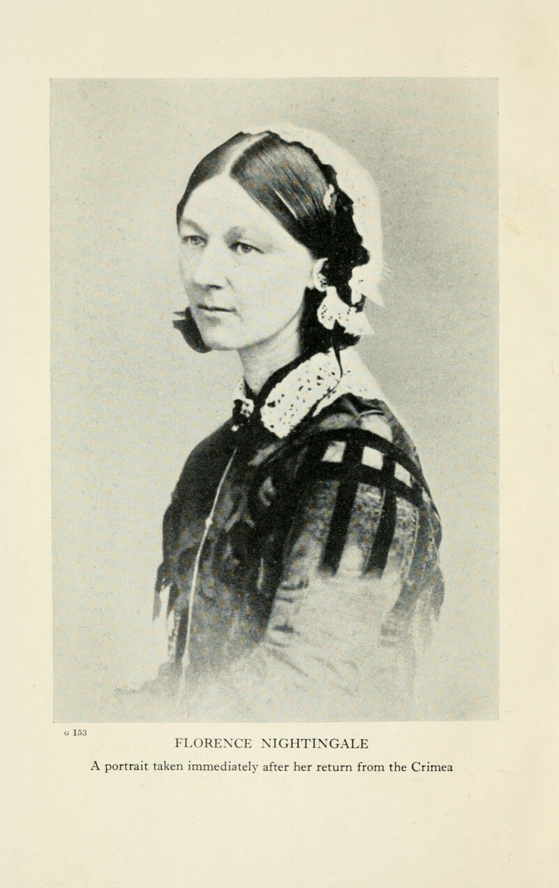 m FLORENCE NIGHTINGALE A portrait taken immediately after her return from the Crimea