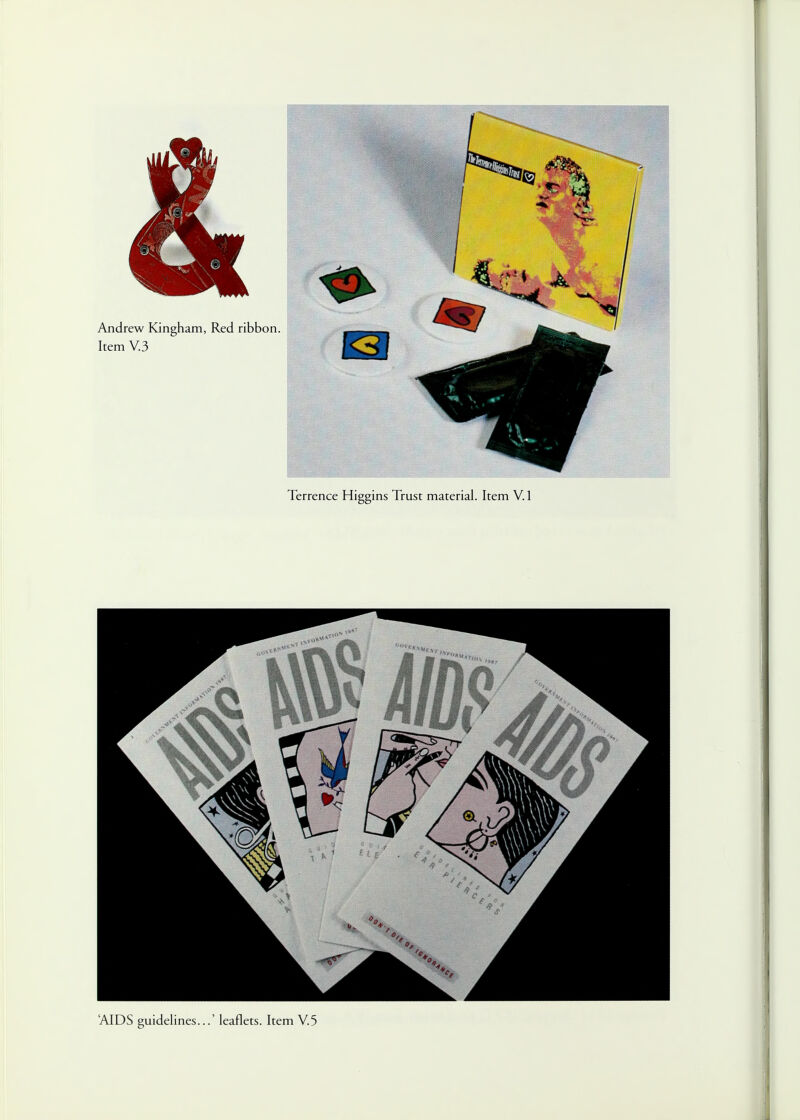 'AIDS guidelines...' leaflets. Item V.5