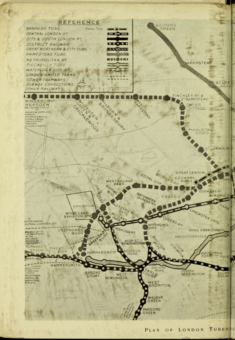 Plan of London Tubes D