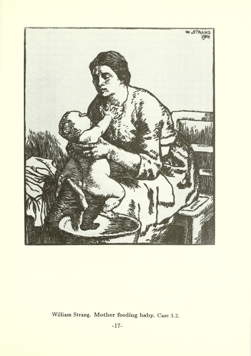 William Strang. Mother feeding baby. Case 3.2. -17-