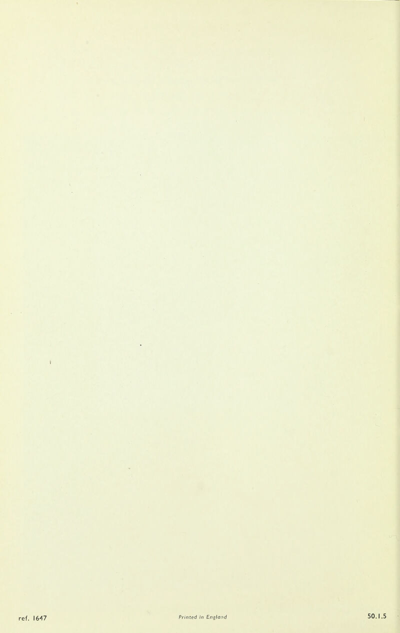t ref. 1647 Printed In England 50.1.