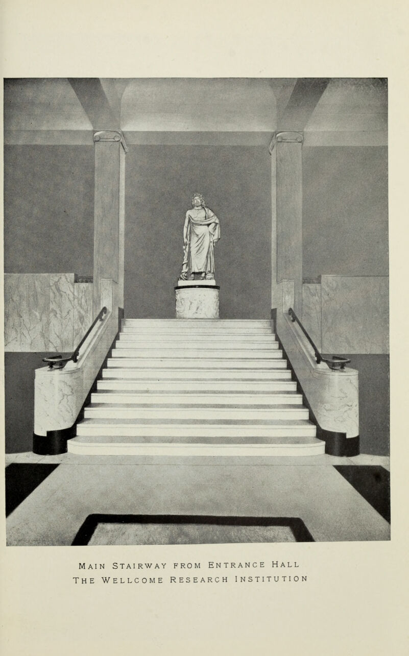 Main Stairway from Entrance Hall The Wellcome research institution