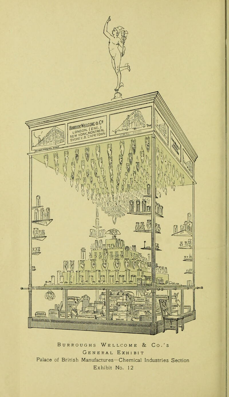 Burroughs Wellcome & Co.'s General Exhibit Palace of British Manufactures—Chemical Industries Section Exhibit No. 12