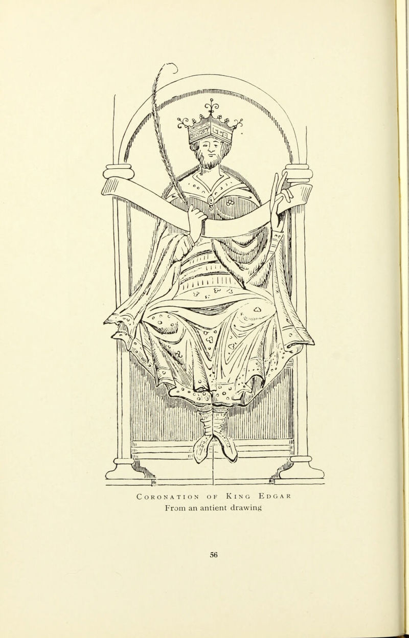 Coronation of King Edgar From an antient drawing