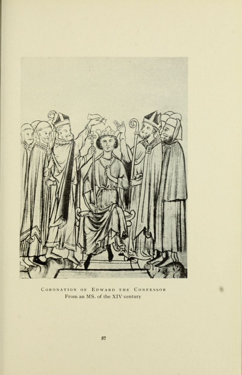 Coronation of Edward the Confessor From an MS. of the XIV century