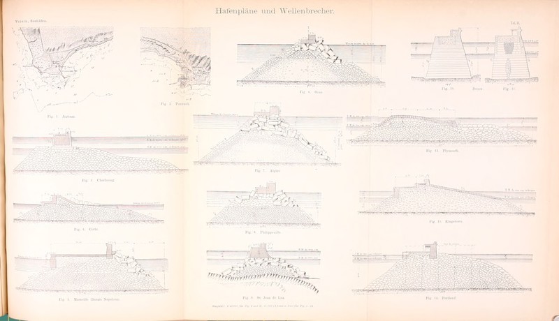 Hafenpläiie und A^'ellenljrecher. Voieln. Seehäfen. ^ W-f-^BSiWT' M
